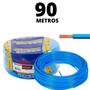 Imagem de cabo flexível para luz e força de 2,5mm com 90 metros azul fio multiuso