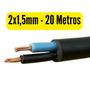 Imagem de Cabo Flexível PP Fio P/ Extensão 2x1,5mm - Rolos com 10, 20, 30, 40, 50 e 100 Metros