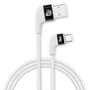 Imagem de Cabo Gamer USB Tipo-C Conectores Angulados a 90 - ELG