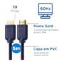 Imagem de Cabo Hdmi 2.0 4k 3D 60Hz Ponta Ouro 5 Metros Full Hd Blindado Kit com 2 unidades - Envio em 24hs