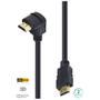 Imagem de Cabo Hdmi 2.0 4k Ultra Hd 3d Conexão Ethernet Com 01 Conector 90º 2 Metros - H2090-2