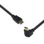 Imagem de Cabo Hdmi 2.0 4k Ultra Hd 3d Conexão Ethernet Com 01 Conector 90º 5 Metros - H2090-5