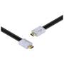 Imagem de Cabo Hdmi 2.0 4k Ultra Hd 3d Conexão Ethernet Flat Com Conector Desmontável 5 Metros - H20fl-5