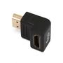 Imagem de Cabo HDMI 2.0 ELG com 1.8 metros + Adaptador 90º, High Speed, Ethernet, 3D Ready, 4K UltraHD, Full HDTV, Tripla Blindagem, Preto - HS18L