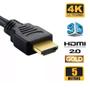 Imagem de Cabo HDMI 2.0 Nylon 5 Metros Blindado 4K UltraHD 3D