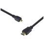 Imagem de Cabo hdmi 2.0 para micro hdmi 4k ultra hd 3d conexao ethernet 2 metros - h20mc-2