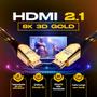 Imagem de Cabo Hdmi 2m 8k 144hz 3d Ultra Hd 2.1 Hdr 4k 120hz Earc