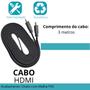 Imagem de Cabo HDMI 3 Metros 20 Alta Velocidade Ultra HD 4K