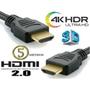 Imagem de Cabo HDMI 5 metros 2.0 4K ULTRA HD pino dourado - MXT