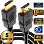 Imagem de Cabo Hdmi 5 Metros Ultra 4K 3d Full Hd Blindado 19 Pinos
