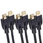 Imagem de Cabo HDMI Amazon Basics 4K Ultra HD - Pacote com 3 Unidades de 1m