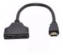 Imagem de Cabo Hdmi Divisor Splitter Duplicador Y 1 Macho Para 2 Fêmea