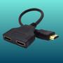 Imagem de Cabo Hdmi Divisor Splitter Y 1 Macho Para 2 Fêmea  Duplicador