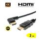 Imagem de Cabo HDMI Ponta Curva Ultra HD 4K 2 Metros - Mxt