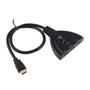 Imagem de Cabo Hub Switch HDMI 3 Portas em 1 4K