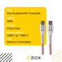 Imagem de Cabo iWill Elite USB-C para USB-C Trançado Duplo Coca-Cola