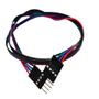 Imagem de Cabo jumper dupont 70cm macho/femea 4 pinos