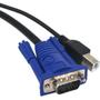 Imagem de Cabo Kvm 2X1, 2 Vga Macho 1 Usb Tipo B E 1 Usb Tipo A 1,5 Mt