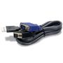 Imagem de Cabo KVM USB/VGA TrendNet TK-CU06 - 1,8 metros