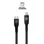 Imagem de Cabo Lightning / Tipo C - Survivor - Preto - 1,5M  no Atacado - Caixa Fechada 10 Unidades - Gshield