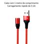 Imagem de Cabo Magnético de Carga Turbo 3 em 1 para Android e IOS It Blue  Kit 2 Unidades