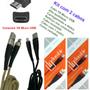 Imagem de Cabo Micro USB V8 carregador e dados para celular - Kit com 2 cabos 1 metro