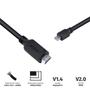 Imagem de Cabo Mini Displayport Macho Para Hdmi 2.0 Macho 2 Metros