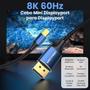 Imagem de Cabo Mini Dp Thunderbolt 2 x Displayport 8K 60Hz 2m Vention