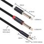 Imagem de Cabo Mono Breakout TRS 3,5mm para 2x 6,35mm (1/4 TS) - Pacote com 2