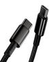 Imagem de Cabo Nylon Deluxe Type-C para Type-C 1.2m 100W pr