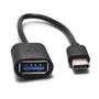Imagem de Cabo OTG USB C Type-C Macho x Usb A Fêmea P/ Celular PC 10cm
