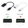 Imagem de Cabo OTG USB C Type-C Macho x Usb A Fêmea P/ Celular PC 10cm
