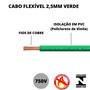 Imagem de Cabo P/ Instalação Interna Fio Verde 2,5mm Com 65 Metros 