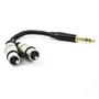 Imagem de Cabo P10 Para 2 Xlr Fêmea Mono - 30 Cm