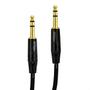 Imagem de Cabo P10 para P10 Estereo Profissional - Preto 3 Metros