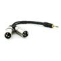 Imagem de Cabo P2 Mono para 2 XLR Macho 1 Metro