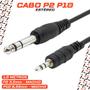 Imagem de Cabo P2 P10 Estereo Profissional 1,8 Mts Adaptador Mesa Som