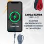 Imagem de Cabo Para Celular Android Tipo C Turbo Nylon 1 Metro Usbc Carga Rápida Carregamento Rápido Carregador Reforçado