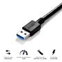 Imagem de Cabo Para Hd Externo Usb 3.0 Para Micro Usb B com 1 Metro