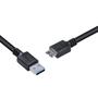 Imagem de Cabo Para Hd Externo Usb A 3.0 Macho Para Micro Usb B 3.0 (10 Pinos) Macho 28awg Puro Cobre 1 Metro - Puamcm3-1