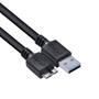 Imagem de Cabo Para Hd Externo Usb A 3.0 Macho Para Micro Usb B 3.0 (10 Pinos) Macho 28awg Puro Cobre 5 Metros - Puamcm3-5