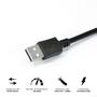 Imagem de Cabo para Impressora USB a 2.0 Macho para USB B 2.0 Macho 28AWG Puro Cobre 3 Metros - PUABM2-3