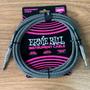 Imagem de Cabo para Instrumentos Ernie Ball Textil P10/P10 3,5m 10ft