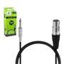 Imagem de Cabo Para Microfone 5 Metros Conector P10 Macho Fêmea Xlr