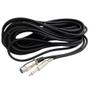 Imagem de Cabo Para Microfone 5 Metros Conector P10 Macho Fêmea Xlr
