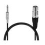 Imagem de Cabo Para Microfone 5 Metros Conector P10 Macho Fêmea Xlr