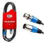 Imagem de Cabo para Microfone 5 Metros MXT  Balanceado XLR fêmea x XLR macho Dmx Xlr Canon 