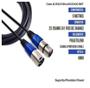 Imagem de Cabo para Microfone 5 Metros MXT  Balanceado XLR fêmea x XLR macho Dmx Xlr Canon 