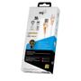 Imagem de Cabo para Recarga e Sicronização ELG, ALCWH, USB para Tipo-C, 1 metro, 3A e 15W, Branco/Dourado