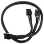 Imagem de Cabo PCIe para Corsair /XPG macho 8 pinos para PCIe 6  2 pinos conectores de cabo duplo GPU fonte de alimentação divisor cabo adaptador para font